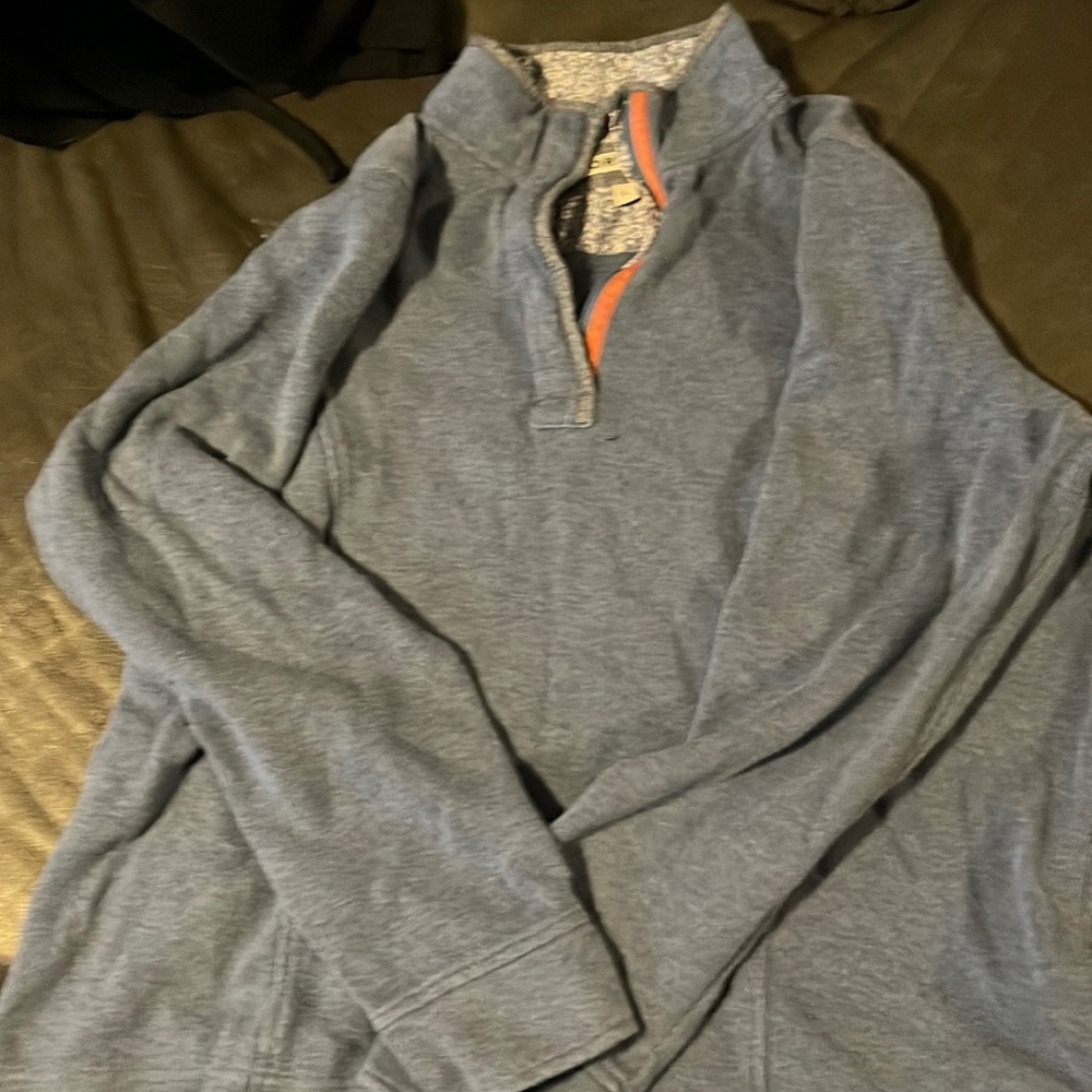 Blue sweatshirt 100 percent cotton